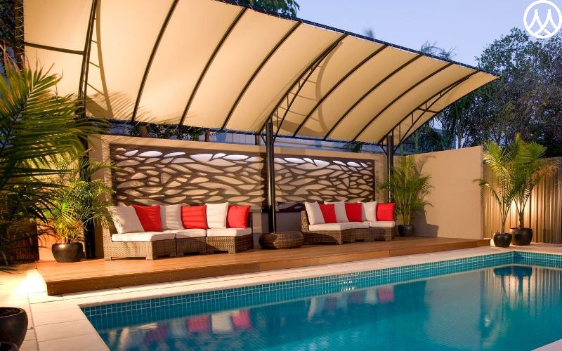 Swimming pool shade