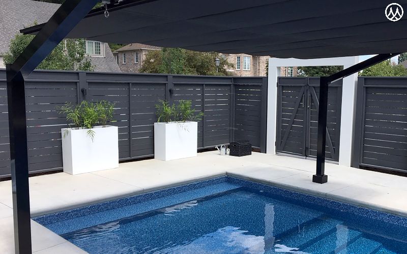 pool shade covering